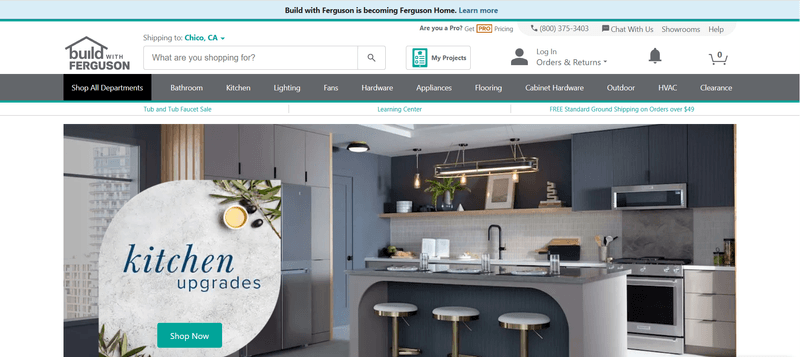 Screenshot of Build com