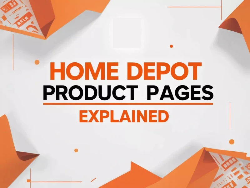 Home Depot Product Page